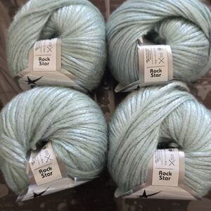 Ice Rock Star Yarn in Soft Mint Green